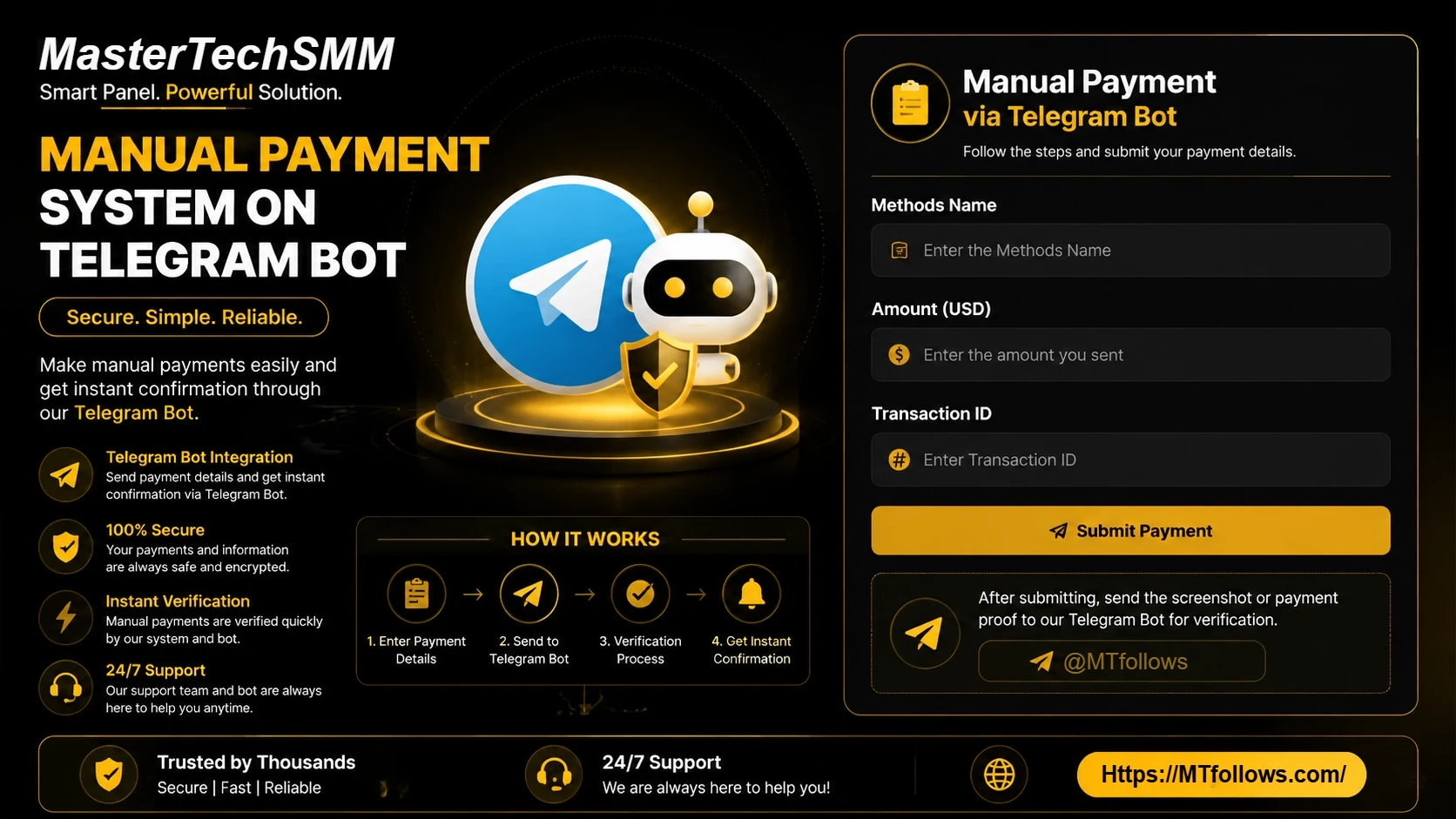 TG BOT Manual Pay Module